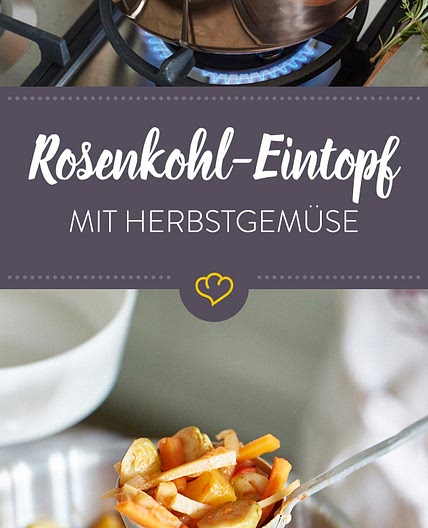 Vegetarischer Rosenkohl-Eintopf mit Herbstgemüse