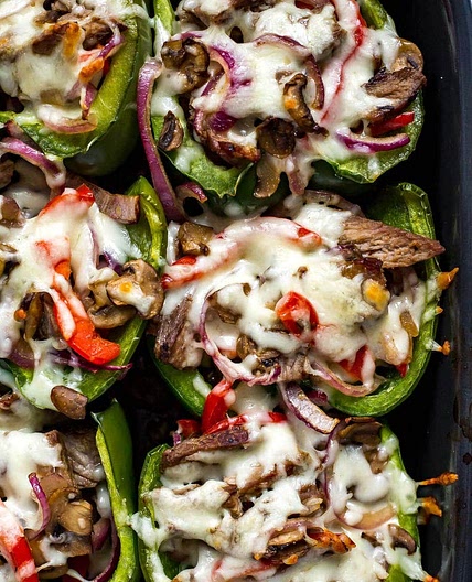 Philly Cheesesteak Stuffed Peppers