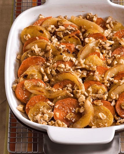 Maple Walnut Sweet Potato Casserole