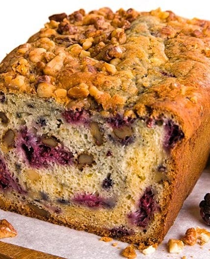 Walnut Blackberry Quick Bread