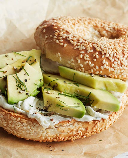 Creamy Avocado Bagel