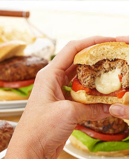 Caprese Stuffed Burgers