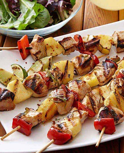 Easy Kona Pineapple Chicken Kebabs