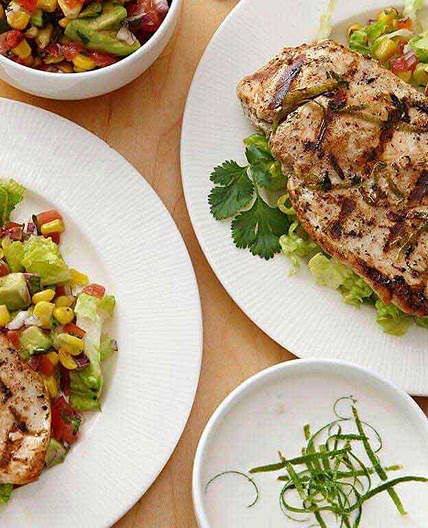 Grilled Cilantro Lime Chicken With Corn Salsa