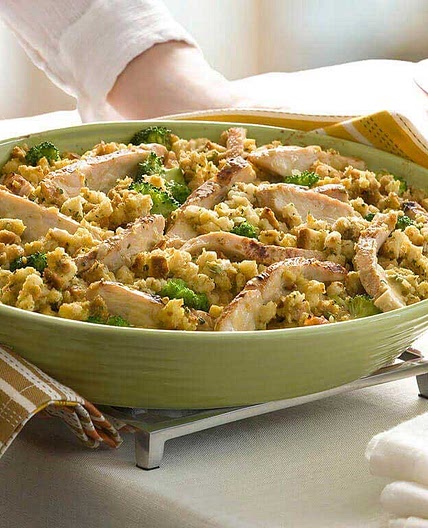Chicken and Herb Stuffing Bake