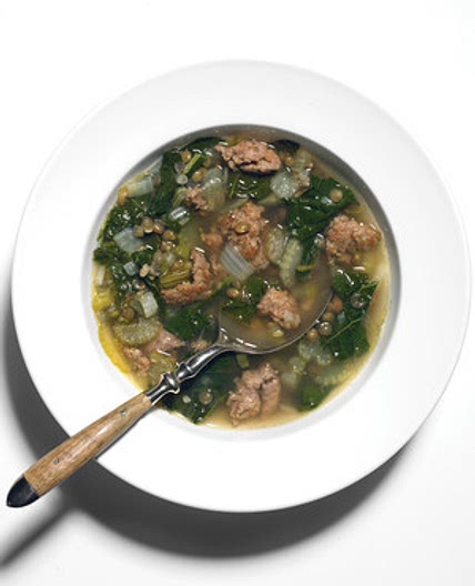 Sausage, Lentil, and Kale Soup