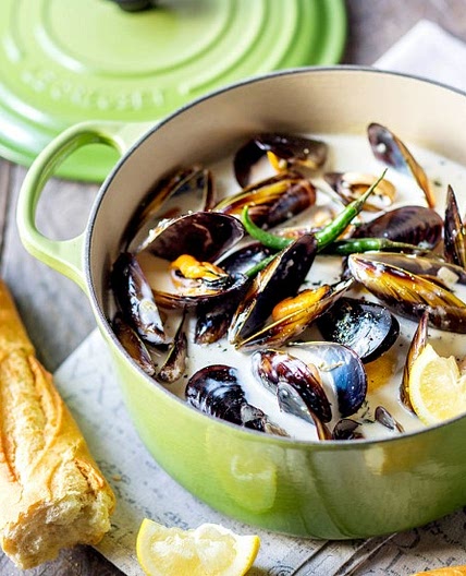 Mussels in a Creamy Sauce