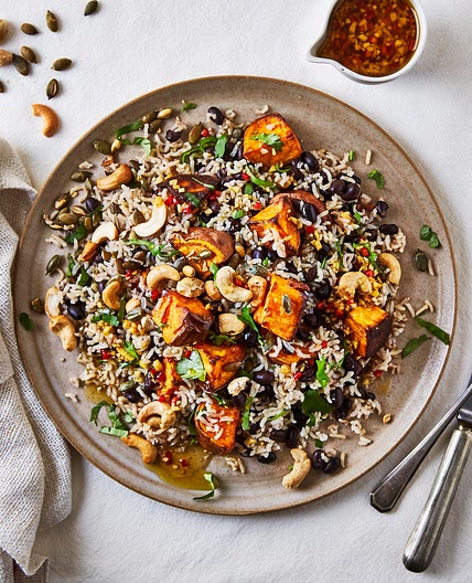 Chilli-Lime Sweet Potato & Rice Salad