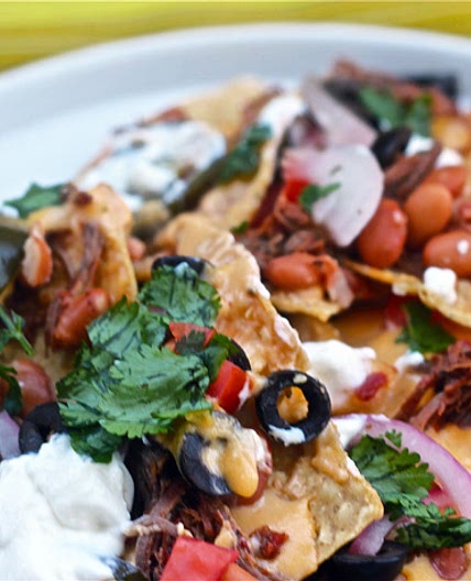 Beef Barbacoa Nachos With Pickled Red Onions Recipe