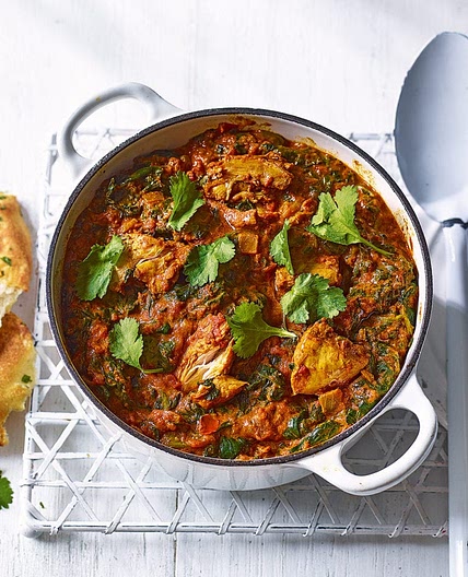 Freezer-friendly chicken and spinach tikka masala