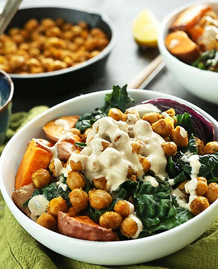 Sweet Potato Chickpea Buddha Bowl