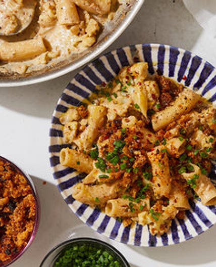 Creamy Cauliflower Pasta With Pecorino Bread Crumbs