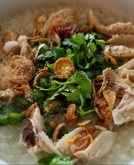 Cháo & Gỏi Gà Instant Pot (Vietnamese Chicken Porridge & Salad)