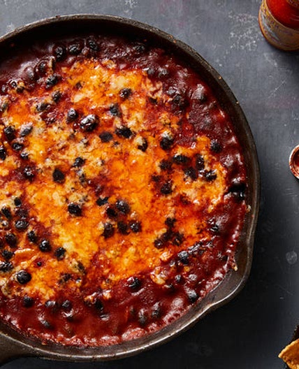 Cheesy, Spicy Black Bean Bake