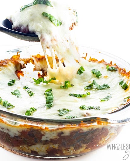 Keto Ground Beef Cauliflower Lasagna Recipe