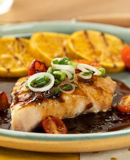 Pescado en Salsa de Soya con Jengibre