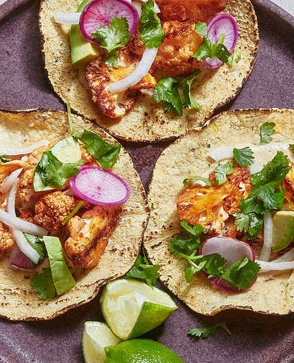 Cauliflower Tacos With Cashew Crema