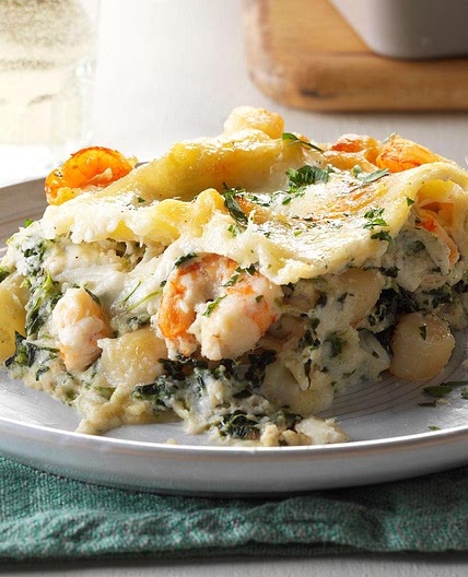 White Seafood Lasagna