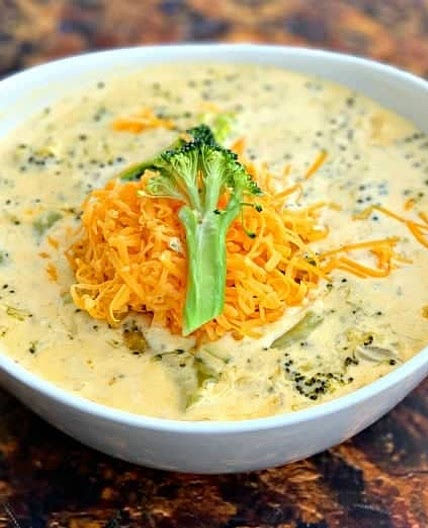 Keto Low-Carb Instant Pot Copycat Panera Broccoli Cheddar Soup
