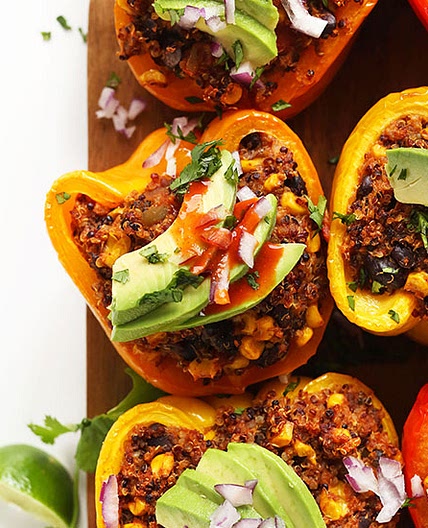 Mexican Quinoa Stuffed Peppers