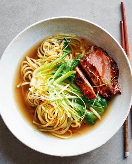 Sticky pork ramen