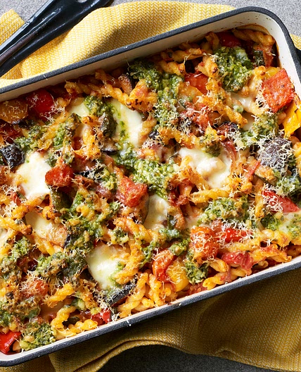Vegetable pasta bake