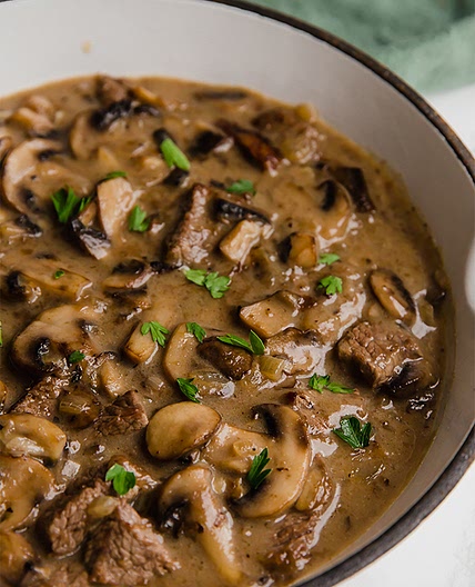 Paleo Beef Stroganoff