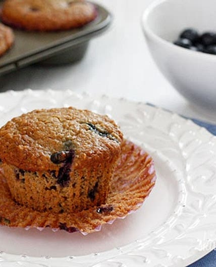 Insanely Good Blueberry Oatmeal Muffins