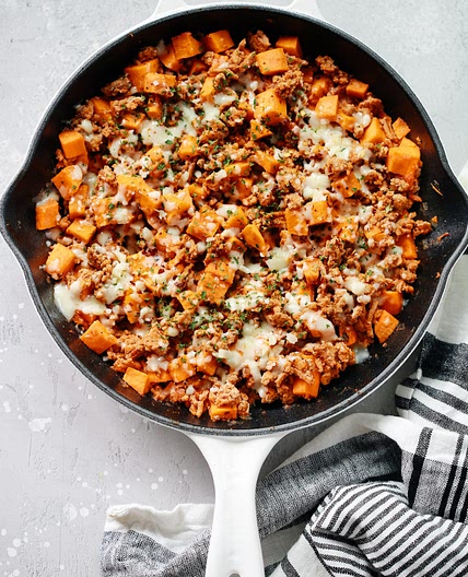 Ground Turkey Sweet Potato Skillet