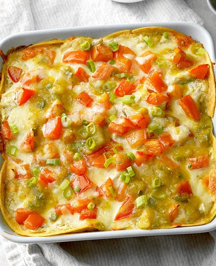 Salsa Verde Chicken Casserole
