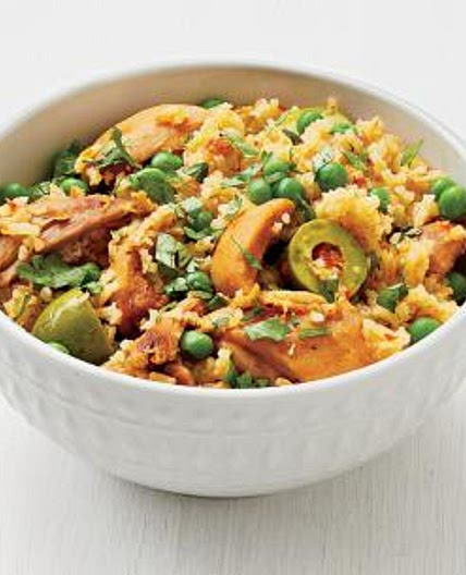 Instant Pot Chicken with Rice and Peas