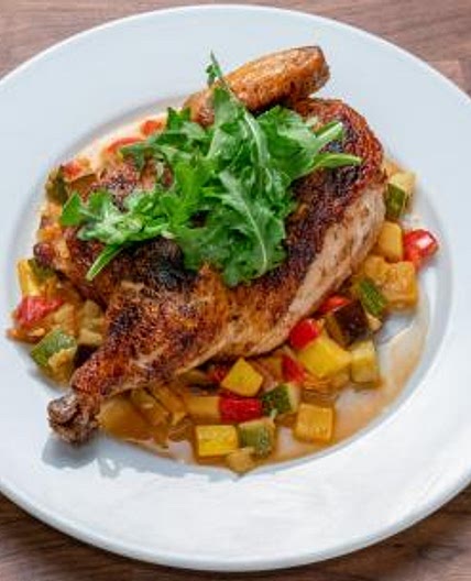 Chicken Under a Brick