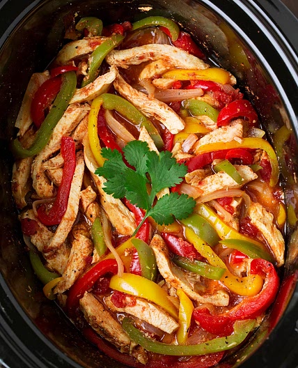 Slow Cooker Chicken Fajitas