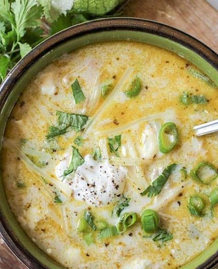 Green Enchiladas Chicken Soup (Keto Mexican Chicken Soup)