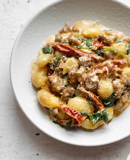 Creamy Tuscan Sausage Gnocchi