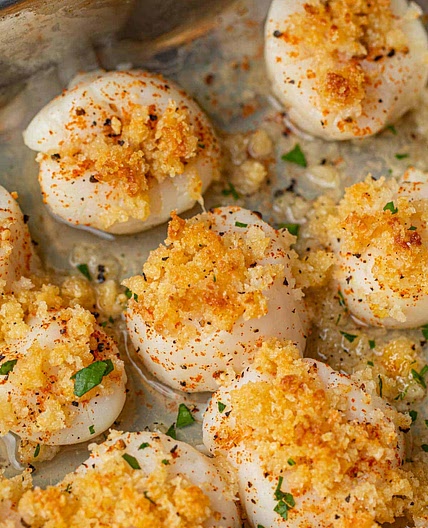 Crispy Baked Scallops