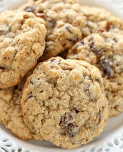 Soft and Chewy Oatmeal Raisin Cookies