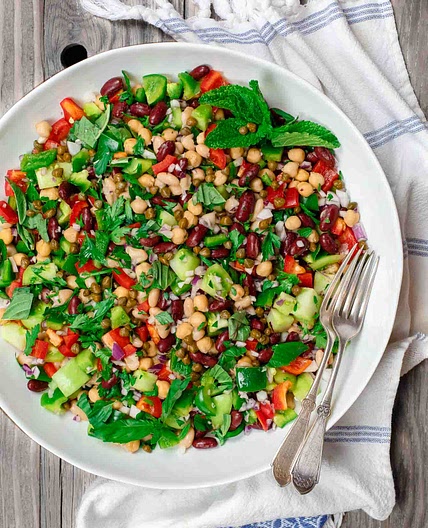 Mediterranean Three Bean Salad