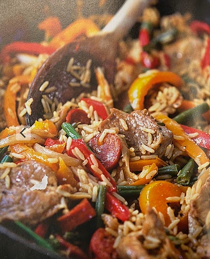 All-in-One Spicy Pork and Rice