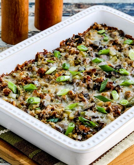 Cauliflower Rice Sausage Casserole