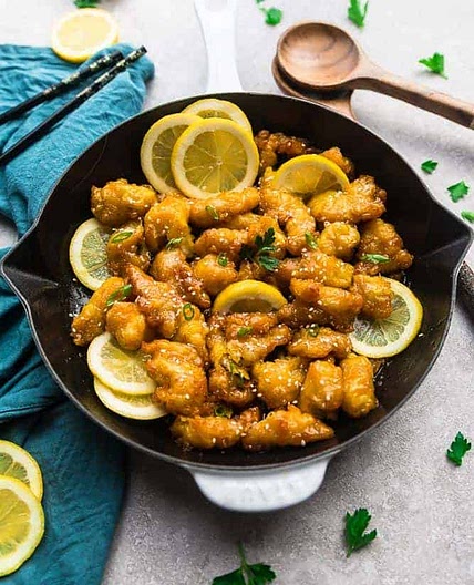 Asian Honey Lemon Chicken + MEAL PREP + Recipe Video