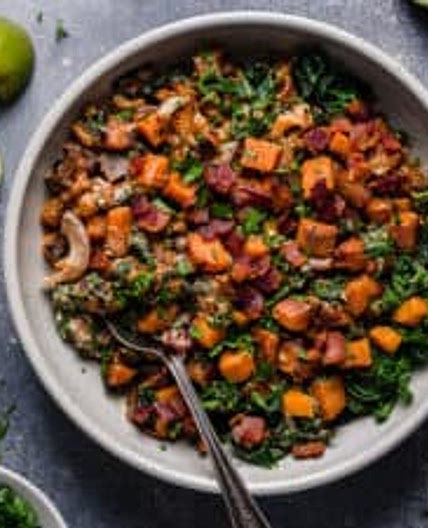Warm Chipotle Lime Sweet Potato Salad
