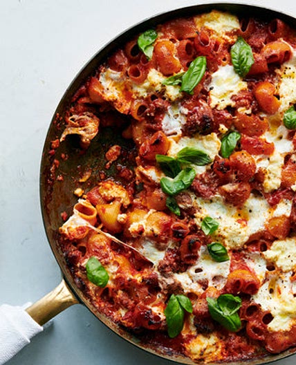 Cheesy Baked Pasta With Sausage and Ricotta