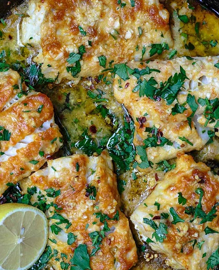 Baked Cod Recipe with Lemon and Garlic