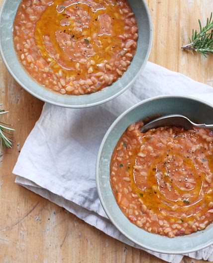 Tuscan Farro and Bean Soup (Zuppa di Farro)