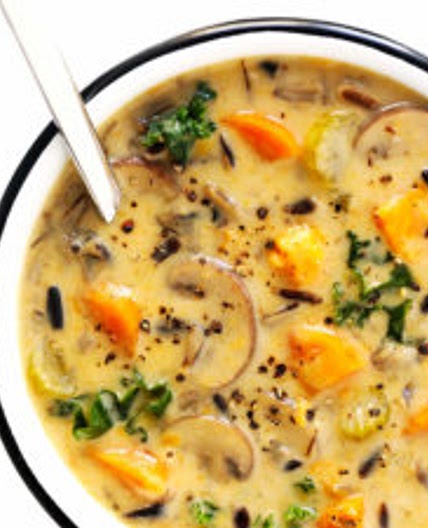 Cozy Autumn Wild Rice Soup