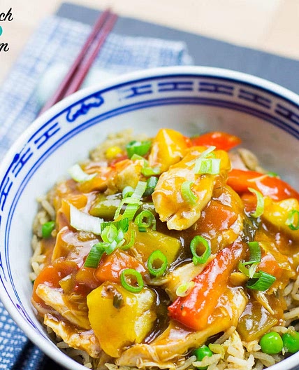 Slow Cooker Sweet And Sour Chicken | Slimming & Weight Watchers Friendly
