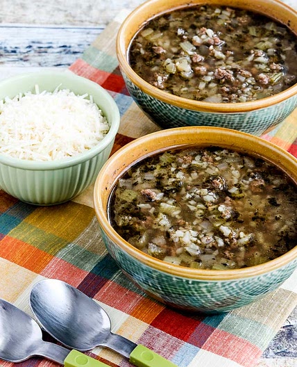 Instant Pot Hamburger Soup with Cauliflower