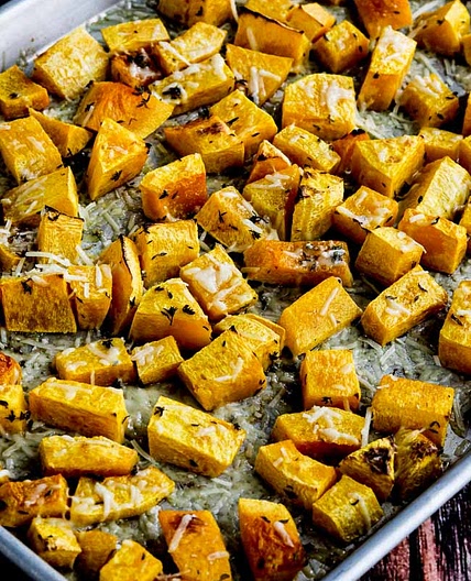 Parmesan Butternut Squash with Lemon and Thyme