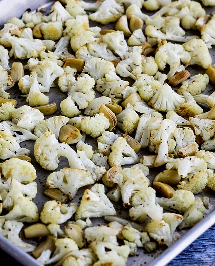 Roasted Cauliflower with Garlic